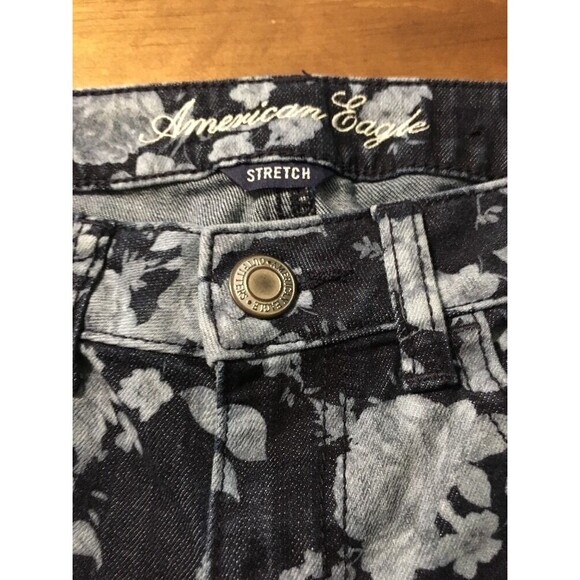 American Eagle Women's Jeans Floral Jegging Stretch Ankle Skinny Size 2 X 29 - Picture 2 of 9